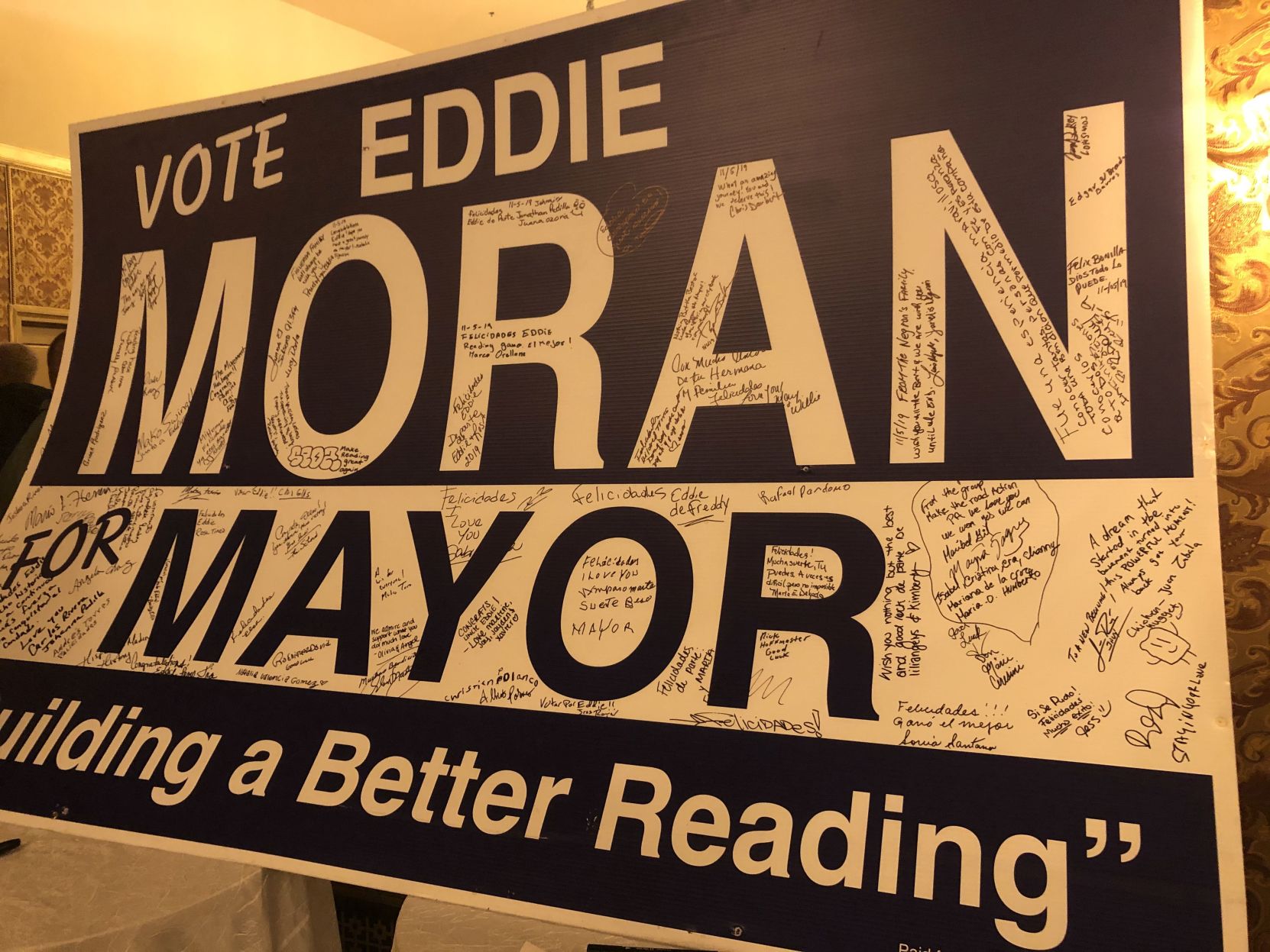 11-5-19 Signed Eddie Moran for Reading mayor campaign sign.jpg